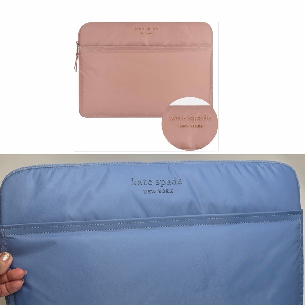 Kate Spade Madison Rouge Nylon Puffer Laptop Sleeve – Slate Blue